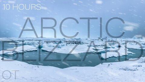 Arctic Ambience| Howling wind and blowing snow for Relaxing| Studying| Sleep| Heavy Winter Snowstorm