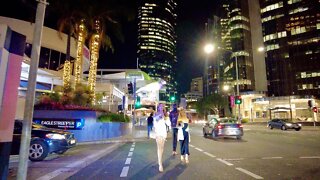 A Friday Night Walk in Brisbane - AUSTRALIA