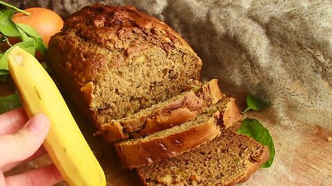 Best MOIST Banana bread Recipe on YOUTUBE! No Sugar, No butter, healthy, easy recipe