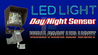LED Wall Pack Light with Glare Shield & Motion Sensor - U-Bracket Mount