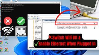 Enable Automatic Wi-Fi Disconnection When Ethernet is Plugged In | Windows 10, 11