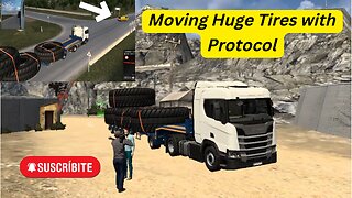 Moving Huge Tires on Scania Truck in Euro Truck Simulator with High Protocol