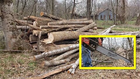 Rustic & remote Cabin build! YES! Land clearing with Milwaukee M18 fuel & bobcat e42 mini excavator