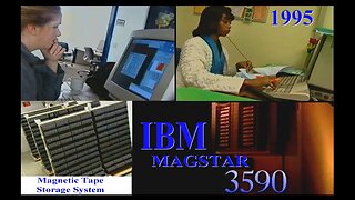 Computer History Storage: 1995 IBM MAGSTAR Magnetic Tape Backup System (mainframe, CERN)