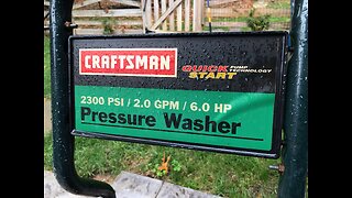 How to change the oil, spark plug and air filter on a Sears Craftsman power washer.