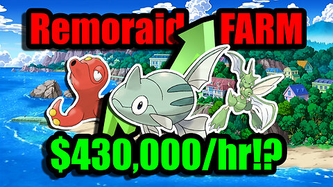 I FARM Remoraid for 1 Hour | From Scratch E2 | PokeMMO Money Making Guide