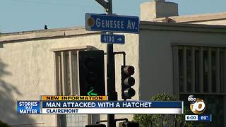 man attacked with hatchet