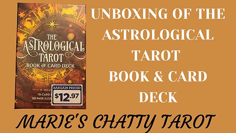 Unboxing of the Astrological Tarot Book and Card Deck