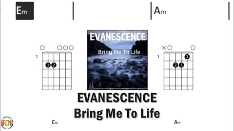 EVANESCENCE Bring Me To Life FCN GUITAR CHORDS & LYRICS