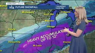 Temps soar into the 40s, snow possible later this week