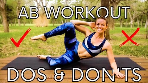 Top 5 ABS Workout Mistakes, The DOs & DON'Ts, Perfect your abs Routine with Chelsey