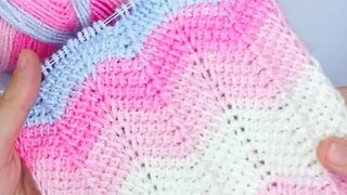🧶Super Easy Tunisian Crochet Baby Blanket