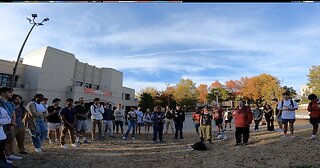University of Arkansas: Great Conversations, Civil Dialogue, Calm Crowd, Later In The Day A Larger Crowd Forms, A Trans Spouts Nonsense, Jesus Christ Exalted