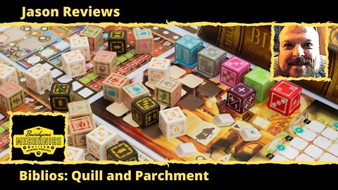 Jason's Board Game Diagnostics of Biblios: Quill and Parchment