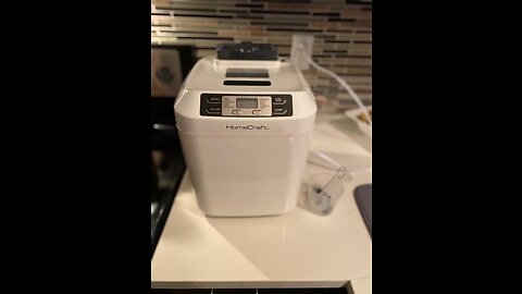 HomeCraft HCPBMAD2WH Bread Maker with Auto Fruit & Nut Dispenser Makes 2 Lb. Loaf Size, 3 Crust...