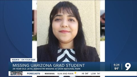 Classmates of missing UA graduate student hoping for her safe return