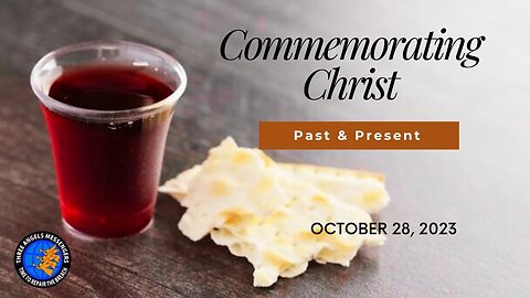 TAM Afternoon Service | Commemorating Christ- The Past, Present and Future | 28/10/2023