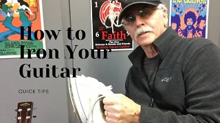 Quick Tips How to Iron your Guitar