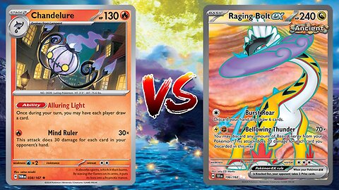 Pokemon TCG Live Twilight Masquerade Chandelure VS Raging Bolt EX Ogerpon EX!!