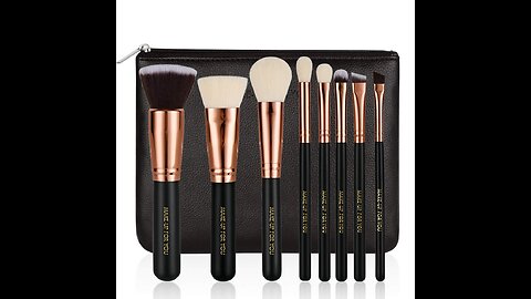 Foundation Kabuki Makeup Brush Set - Powder Blush Concealer Contour Brushes - Perfect For Liqui...