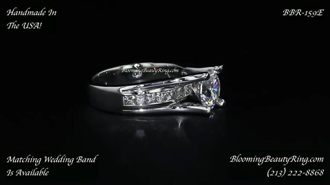 BBR 159E Engagement Ring By Blooming Beauty Ring Company