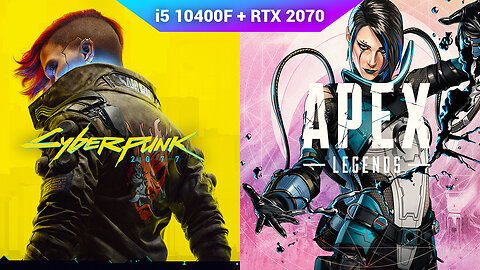 i5 10400F + RTX 2070 | GAMING BENCHMARKS // FORTNITE APEX WARZONE CYBERPUNK FORZA