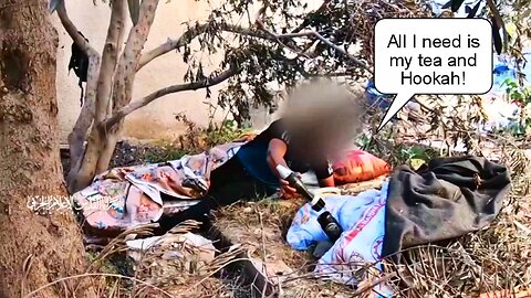 Al-Quds Fighter is Practically Having a Picnic While Bombing jEEWs