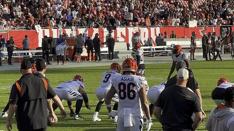 Cincinnati Bengals Pregame Offensive Warm-ups @ TB (Dec. 18, 2022)