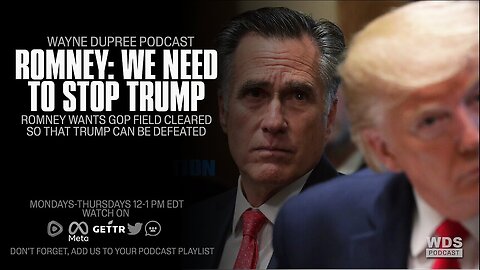 Romney Wants GOP Field Cleared To Take Down Donald Trump | The Wayne Dupree Show With Wayne Dupree