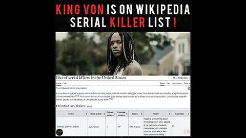 KING VON : EXPLORING THE CLAIM OF RAPPER KING VON BEING A SERIAL KILLER