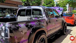 Insane Turbo Toyota Tacoma and Giant Ford F650 at Cars and Cigars Ashburn