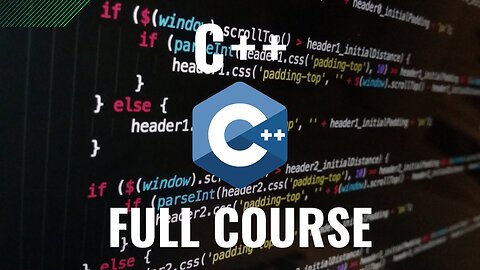 C++ Full Course for free ⚡️