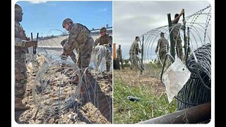 Texas National Guard Places Razor Wire, Other Fortifications Along Southern Border