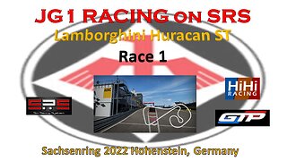 JG1 RACING on SRS - Race 1 - Lamborghini Huracan ST - Sachsenring 2022 - Hohenstein - Germany