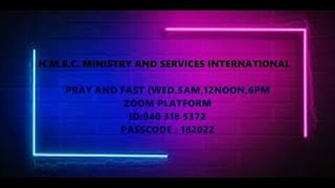 Prayer and Fast 12noon Wed.9th Nov.2022. Leena Seymour