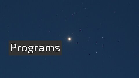 What Are Programs?