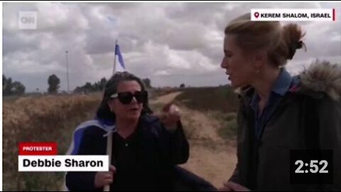 CNN Interviews a Small Group of Israeli Protesters Blocking Aid to Gaza