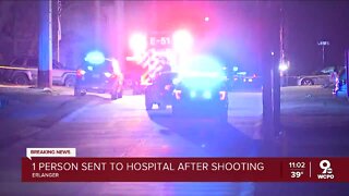 1 hospitalized, 1 in custody after shooting in Erlanger