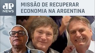 Milei recebe Bolsonaro com tratamento de chefe de Estado; economista analisa