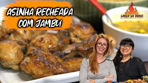 ASINHA DE FRANGO RECHEADA COM JAMBU
