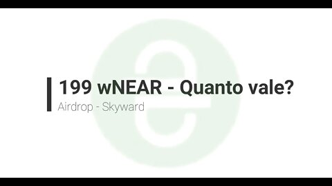 Airdrop - Skyward - Resgate dia 19/06/2021
