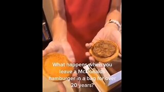 What happens when you leave a McDonalds Hamburger in a bag for over 20 years?