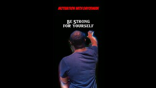 Be Strong For Yourself #dayodman #self #strength #eeyayyahh #motivation