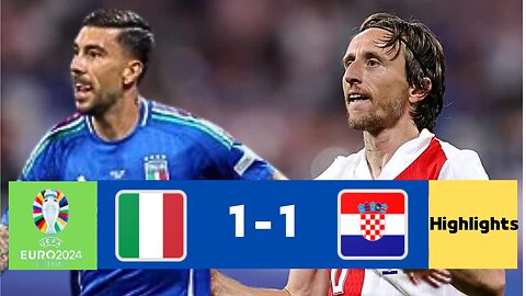 Summary of the Croatia vs Italy 1-1 match - full summary - Croatia and Italy’s goals today