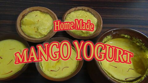Homemade Mango Yogurt Recipe|Easy Mango Dessert|How To Make Mango Yogurt|Gotasu