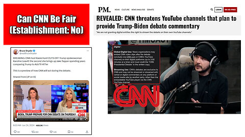 CNN Threatens YouTube With Copyright Violation If YouTubers Stream Debate Commentary