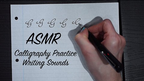ASMR Calligraphy Practice Hand Lettering | Writing Sounds | Letters G - L | (No Talking)