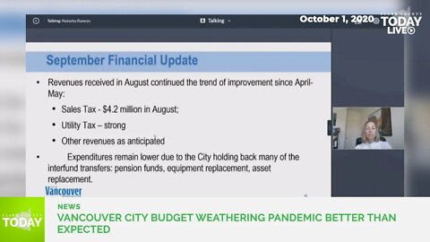 Vancouver city budget weathering pandemic better than expected