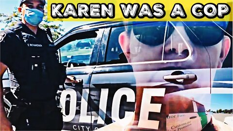 Former-Cop-Karen Calls Cops To Stop First Amendment: Audit of US Border Patrol by Citizen Press