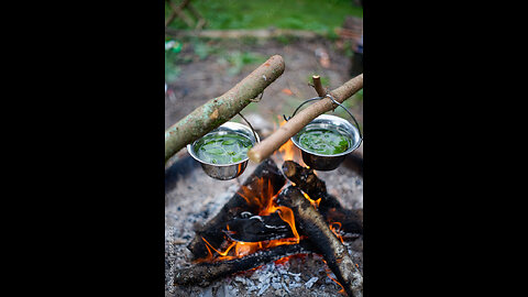 Primitive Cooking Survival Skills, Natural Cooking //Cooking meat in nature bbq // Simply Delicious